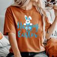Felices Pascuas Es Niños Conejito De Pascua Camiseta extragrande cómoda para mujer Yam