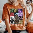 Feral Raccoon Meme Women's Oversized T-Shirt - Comfort Colors Yam