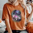 Ferret Moon Howling Women's Oversized T-Shirt - Comfort Colors Yam