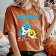 Brother Of The Birthday Family Shark Birthday Boy Girl Women's Oversized Comfort T-Shirt Yam