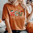 Ccu Nurse Christmas Critical Care Unit Xmas Girl Nurse Women's Oversized Comfort T-Shirt Yam