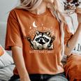 Funny Racoon Women's T-Shirt - Oversized Comfort for Casual Fun Yam