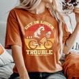 Get In Loser Raccoon Opossum Graphic Women's Oversized T-Shirt Yam