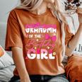 Grandma Of The Birthday Girl Cat Kitty Family Matching Women's Oversized Comfort T-Shirt Yam