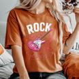 Guitarra Eléctrica Para Niñas Y Es Camiseta extragrande cómoda para mujer Yam