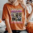 I'm Not Part Of The Problem Raccoon Meme Bootleg Women's Oversized Comfort Colors T-Shirt Yam