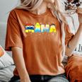 Mama Mom And Dad Birthday Princess Girl Family Matching Women's Oversized Comfort T-Shirt Yam