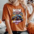 Mom Of The Birthday Boy Monster Truck Birthday Novelty Women's Oversized Comfort T-Shirt Yam