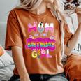 Mom Of The Birthday Girl Family Pig Party Decorations Women's Oversized Comfort T-Shirt Yam