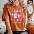 Mother Baby Nurse Tiny Humans Stole My Heart Valentines Day Women's Oversized Comfort T-Shirt Yam