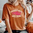 Ne Sous-Estimez Jamais Une Fille Qui Aime La Course Dirt Track Racer T-shirt oversize confortable pour femme Yam