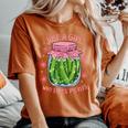Pickle Just A Girl Who Loves Pickles Food Lover Women's Oversized Comfort T-Shirt Yam