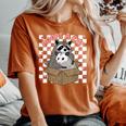Possum Raccoon Adopt A Cat Team - Women's Oversized T-Shirt Yam