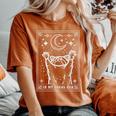 Raccoon Comfort Women's Oversized T-Shirt | Feral Style Moon Theme Yam