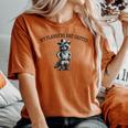 Raccoon Cowboy Women's Oversized Comfort T-Shirt - Humorous & Cozy Yam