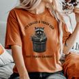 Raccoon Graphic Comfort Colors Women's Oversized T-Shirt | Fun Phrase Yam