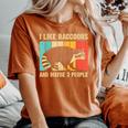 Raccoon Lover Oversized Unisex T-Shirt | Introvert Comfort Yam