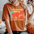 Raccoon Lovers' Oversized Comfort Colors Tee - Unisex Casual Wear Yam