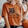 Raccoon Moon Women's Oversized Comfort T-Shirt | Unique Animal Design Yam