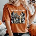 Raccoon & Opossum Beer Tee - Oversized Comfort for Women Yam