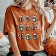 Raccoon Pajama Women's T-Shirt - Cozy Christmas Lights Theme Yam