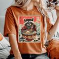 Raccoon Ramen Women's Tee - Anime-Inspired Oversized Comfort Yam