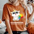 Racoonicorn Trash Panda Women's Oversized T-Shirt - Whimsical Comfort Yam