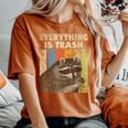 Retro Raccoon Camping Lover Shirt - Women's Oversized Tee Yam