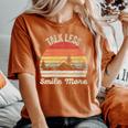 Retro Talk Less Smile More Shirt Historic Hamilton Quote Women's Oversized Comfort Colors T-Shirt Yam