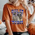 Rizz Autistic Raccoon Meme Women's Oversized T-Shirt | Comfort Colors Yam