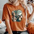 Three Possum Moon 3 Opossum Weird Cursed Meme Women's Oversized Comfort Colors T-Shirt Yam