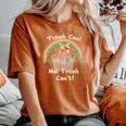 Trash Can Raccoon Women's Oversized T-Shirt | Funny & Cozy Tee Yam