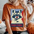 Trash Panda Raccoon Women's Comfort T-Shirt - Oversized Style Yam