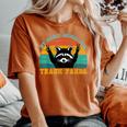 Trash Panda Raccoon Women's Oversized T-Shirt | Cozy Animal Theme Yam