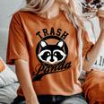 Trash Panda Women's T-Shirt - Raccoon Design, Oversized Fit Yam
