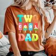 Two Cool Dad Of The Birthday Boy Girl 2nd Bday Popsicle Women's Oversized Comfort Colors T-Shirt Yam