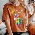 Unicorn Lover Master Builder Bricks Blocks Play Toys Girls Women's Oversized Comfort T-Shirt Yam