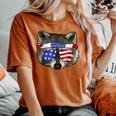 USA Patriotic Raccoon Shirt July 4th T-Shirt Trash Panda Women's Oversized Comfort Colors T-Shirt Yam