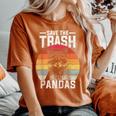 Vintage Raccoon Women's Comfort T-Shirt - Save The Trash Pandas Yam