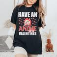 Have An Anime Zing Valentines Day Kawaii Otaku Kid Women's Oversized Comfort T-Shirt Black