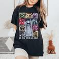 Autism Awareness Women’s Oversized T-Shirt | Fun Racoon Meme Black