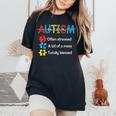Autism Mama Autism Awareness Mom Neuro Diverse Mother Mommy Women's Oversized Comfort T-Shirt Black