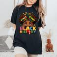 I Am Black History Black Girl Black History Month Junenth Women's Oversized Comfort T-Shirt Black