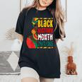 Black History For Black Queen Afro Queen Women's Oversized Comfort T-Shirt Black