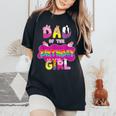 Dad Of The Birthday Girl Family Pig Party Decorations Women's Oversized Comfort T-Shirt Black