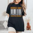 Dad Of Horse Lover Equestrian Horseback Rider Horse Riding Women's Oversized Comfort T-Shirt Black