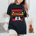 Dad And Mom Daddy Of The Birthday Boy Family Party Decor Women's Oversized Comfort T-Shirt Black