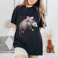 Fairy Godpossum Raccoon Trash Panda Women's Oversized T-Shirt Black