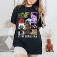Feral Raccoon Meme Women's Oversized T-Shirt - Comfort Colors Black