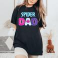 Groovy Spider Dad Matching Family Birthday Girl Party Women's Oversized Comfort T-Shirt Black